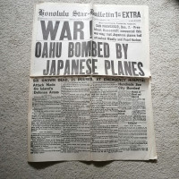 Honolulu Star Bulletin reprint Dec 7, 1941 Japanese attack