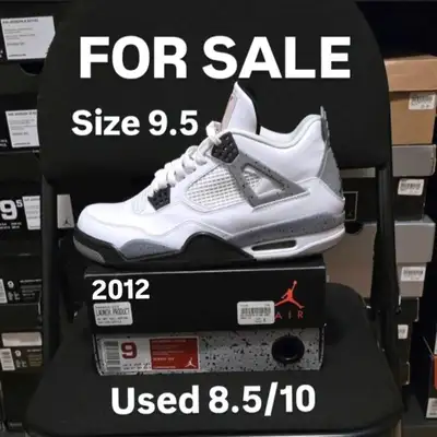 Air Jordan 4 White Cement size 9.5, View more
