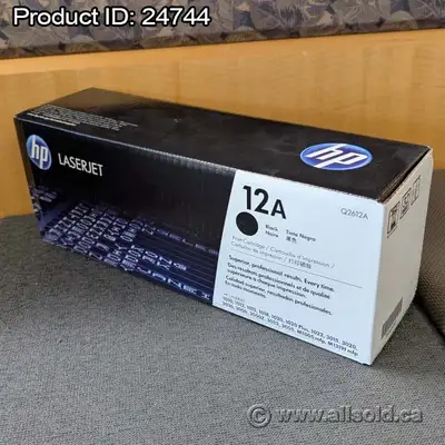 HP LaserJet 12A Black Printer Toner Cartridge, View more