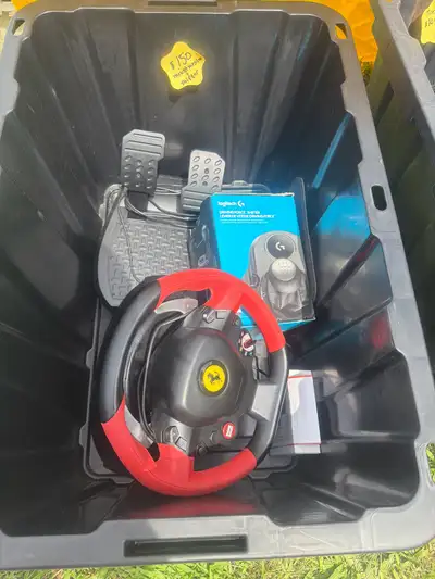 thrust master Ferrari gaming steering council, View more