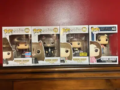 Harry Potter- Hermione Granger Funkopop #69 Hermione Granger 1st Movie #77 Hermione Granger 2nd movi...