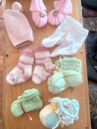 Hand Knitted baby slippers