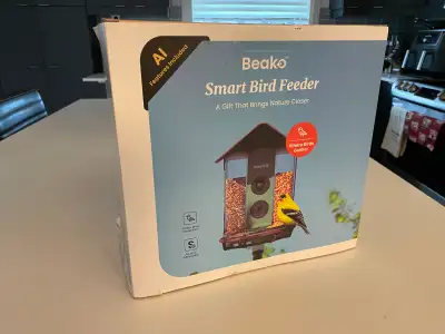 Beako by Kiwibit Smart Bird Feeder with Solar Panel Brand New in Sealed Box Non-smoking home. **Will...