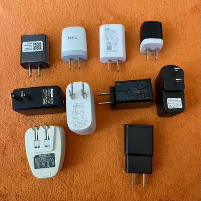 Selection of phone chargers,, View more