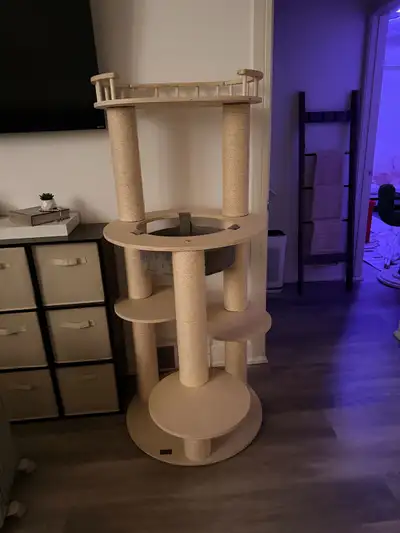 Modern large cat tree. Barely used. $150 OBO