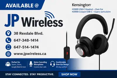 Kensington H2000 USB-C Headset, View more