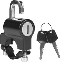 Universal motorcycle helmet lock