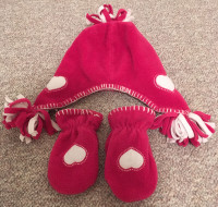 BABY GAP TOQUE & MITTS XS/S (0-24M?)