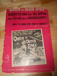 QUEEN OF OUTER SPACE PRESSBOOK 1958