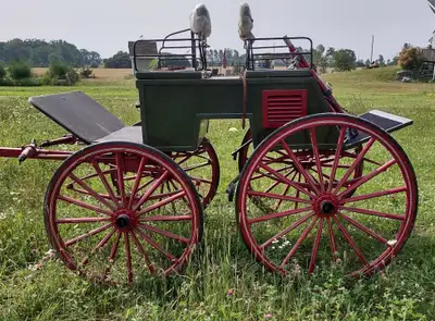 Dog Cart Carriage for a pair of horses or a four in hand , It was built 20 years ago and is in excel...