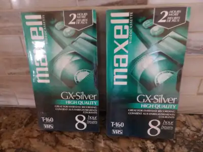Maxell T-160  and T-200   virgin VHS tapes, View more