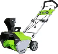 Brand New Greenworks 13A Electric Snow blower, 20-in