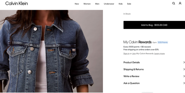 Calvin Klein Trucker Denim Jacket Size Small New Never Worn in Women's - Tops & Outerwear in City of Toronto - Image 8