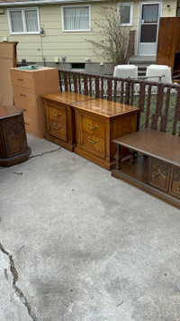 TONS OF DIFFERENT ANTIQUE SOLID WOOD FURNITURE AND CHAIRS