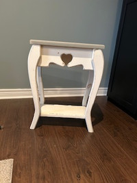 White/Grey Side Table