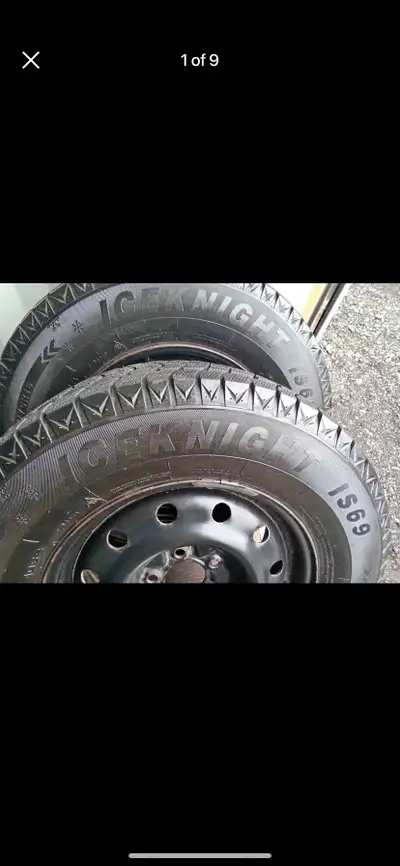 Set of 4 ICEKNIGHT winter tires with rims (235 70 16) pattern (5×114.3) HYUNDAI SANTA FE