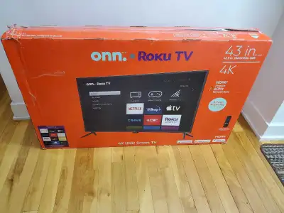 smart tv roku 43p 4k belle Wifi YouTube ultrahdr boît garantie , View more