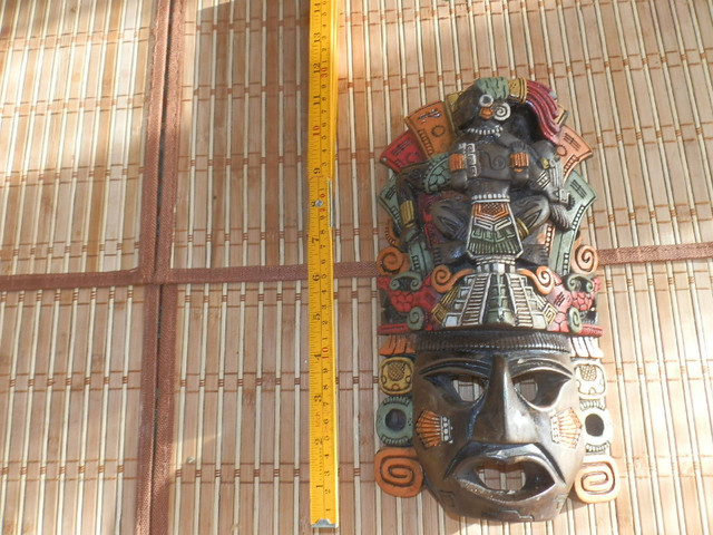 Vintage Aztec Mayan Wall Mask Sacrifice to Tlaltecuhtli in Arts & Collectibles in Dartmouth