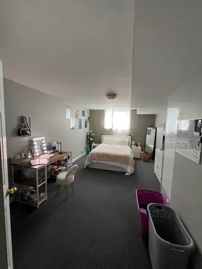 Private basement room for rent Available immediately - August 31, 2026 Will be leaving bed frame if...