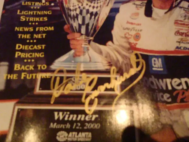 Dale Earnhardt Sr  Autographed in Arts & Collectibles in Renfrew - Image 2