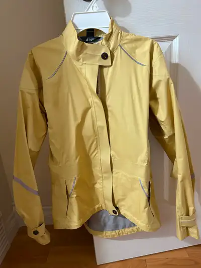 Women’s MEC cycling rain jacket, View more