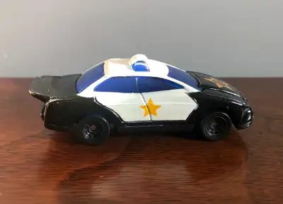 Hot Wheels Black & White Police Car with 1968 Gold Star ~ 1993, View more