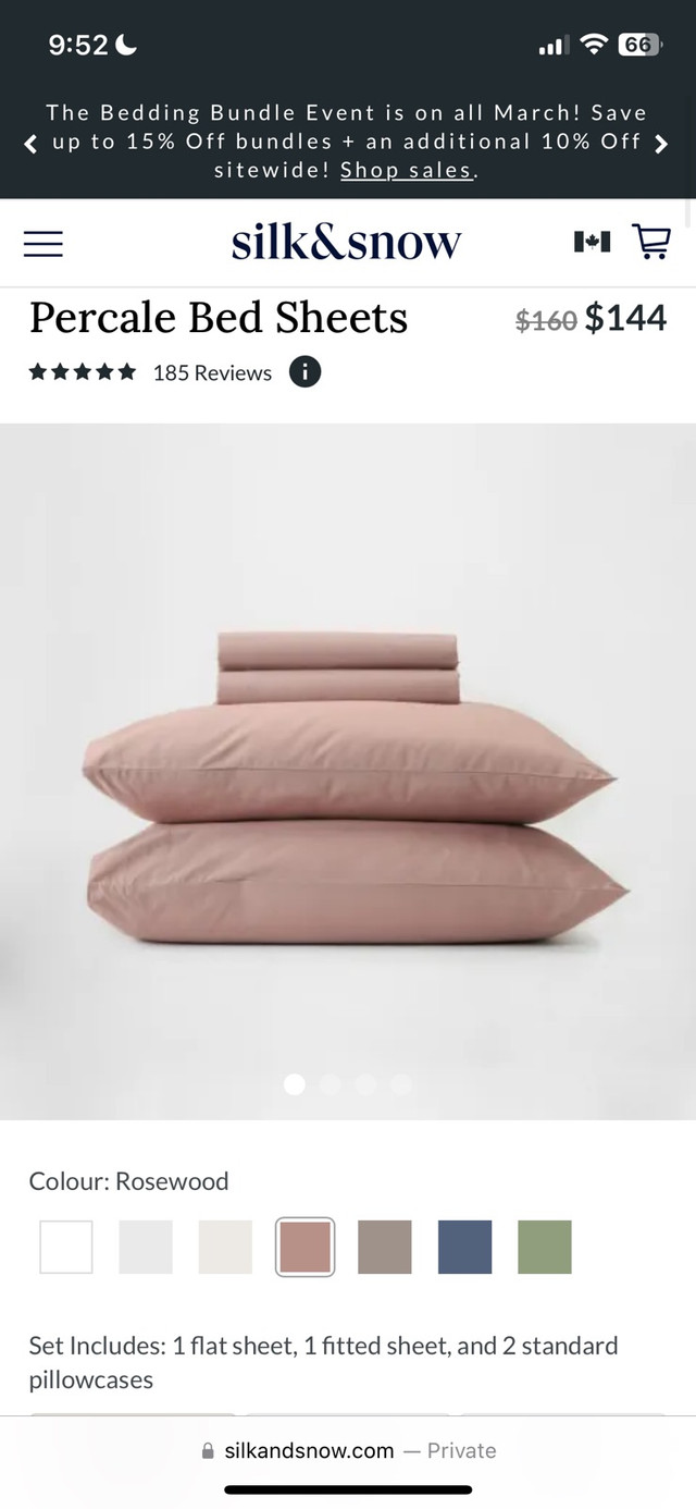 Silk & Snow Sheet Set and Duvet Cover  in Bedding in City of Toronto
