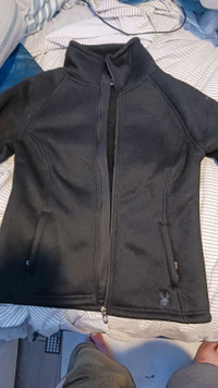 Black slick medium jacket