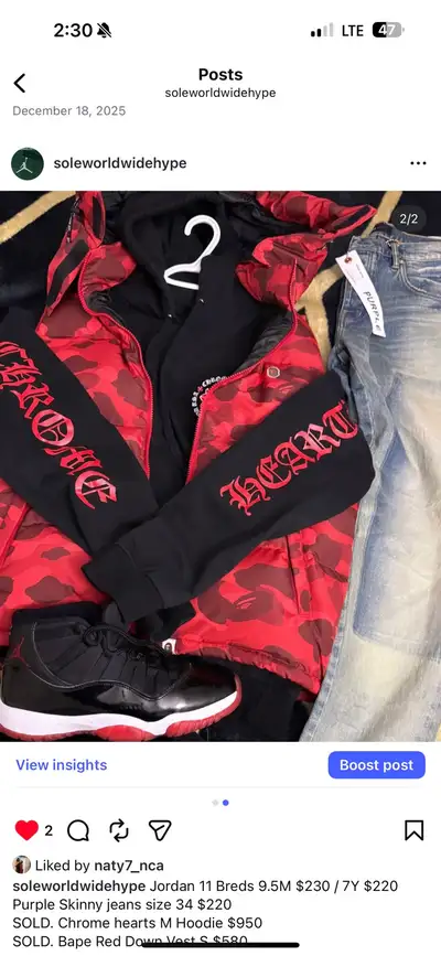 Jordan 11 Breds 9.5M $230 / 7Y $220 , View more