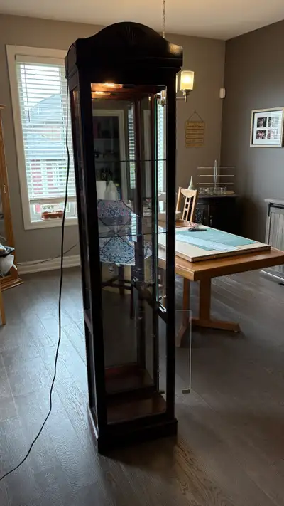 Wood & Glass Curio Display Cabinet, View more