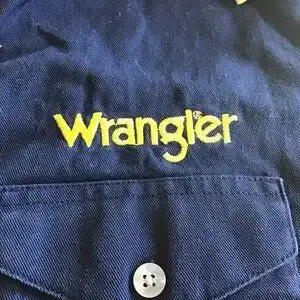 Vintage 90s Wrangler Western Shirt Men 2XL Yellow Blue .62863268508802123