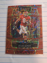 NFL Card - Julio Jones #92 Red Lazer Prizm