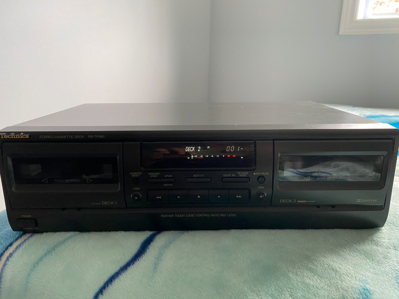 Technics RS-TR180 Dual cassette deck , used for sale  