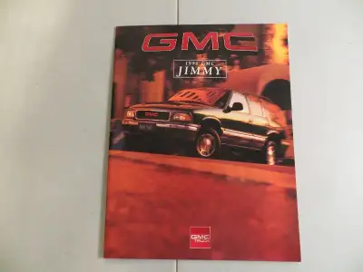 1996 GMC JIMMY DEALER SALES BROCHURE IN MINT CONDITION. $ 20.00