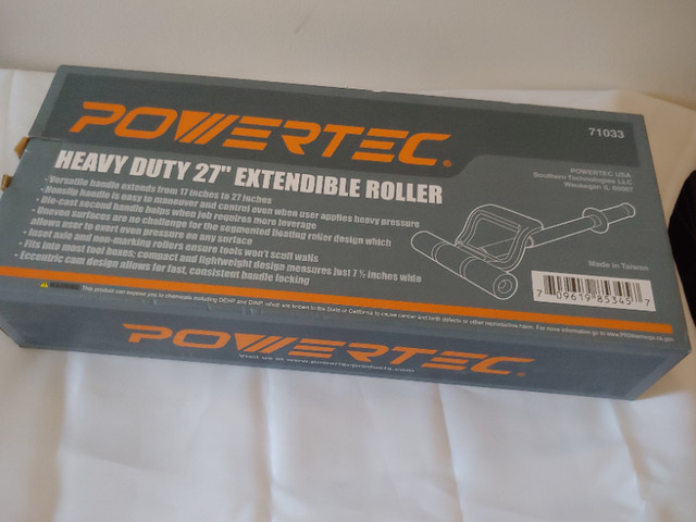 POWERTEC 71033 Heavy Duty 27-Inch Extendible ROLLER - NEW IN BOX in Hand Tools in London - Image 2