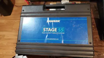 Samson Stage 55 guitar wireless system. In good condition, reliable, Comes with everything you need...