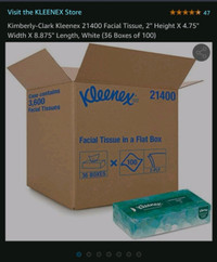 New sealed 36 ct Kleenex professional facial tissues 