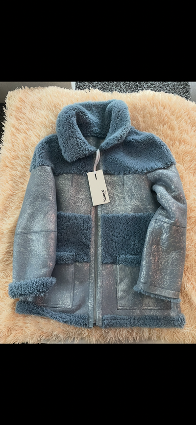 Bianca real leather and fur jacket, View more