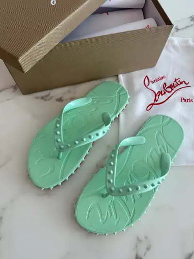 Christian Louboutin women’s slides size 8 authentic , View more