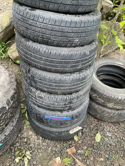 I'm selling a set of used tires, size 175 65/R15, perfect for various car models needing reliable an...
