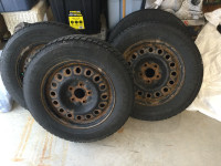 Good  year Winter tires on rims