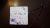 'ALWAYS MY SISTER FOREVER MY FRIEND' CERAMIC SIGN
