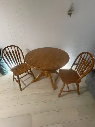 kitchen table with 2 chairs, View more