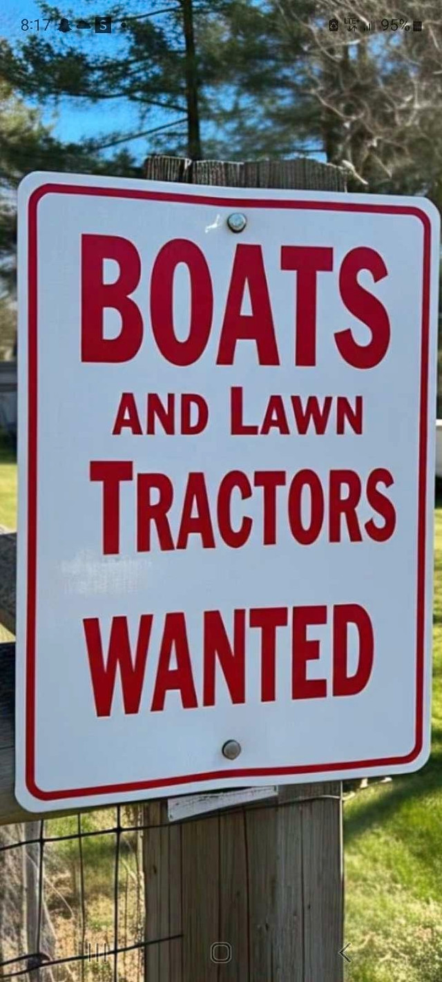 Free pickup and removal of unwanted Boats and Tractors in Free Stuff in Kingston