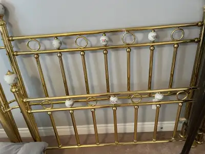Beautiful brass bed frame , View more