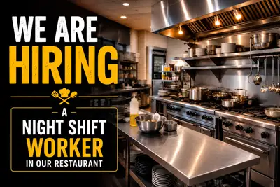 Night Shift Restaurant Worker, View more