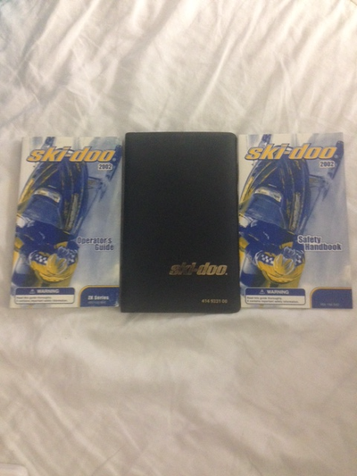Original Operators guide and Safety handbook for 2002 Ski doo MXZ mint condition $20.00 Will ship at...