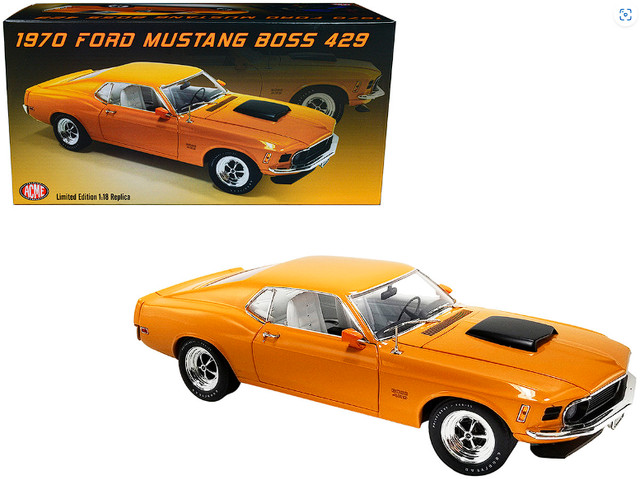 1/18 ACME Ford Mustang Boss 429 1970 Grabber Orange Diecast New dans Art et objets de collection  à Laval/Rive Nord