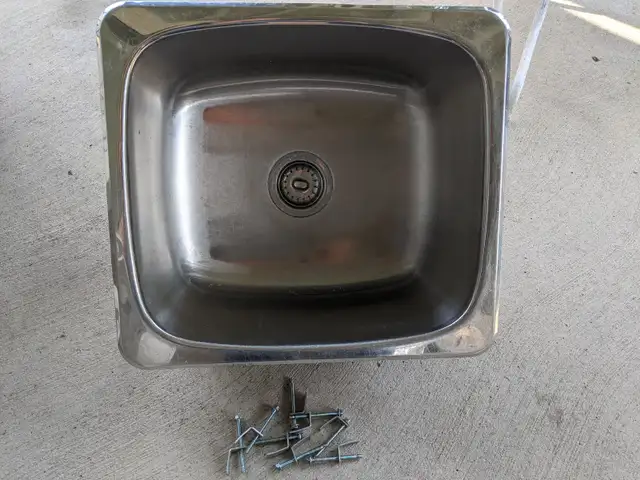 Stainless Steel Laundry/Utility Sink in Plumbing, Sinks, Toilets & Showers in Calgary - Image 3