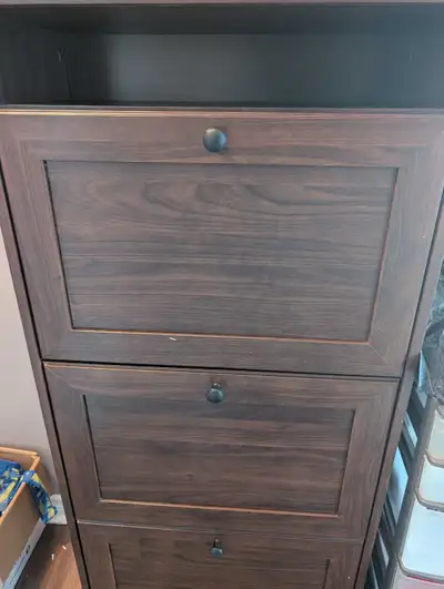 IKEA Brusali Shoe cabinet brown near mint condition , View more